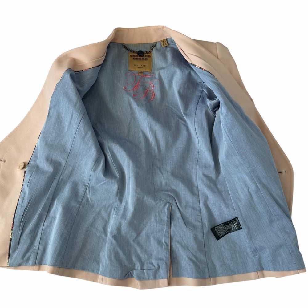Ted Baker London “Working Title” Blush Pink Blazer Size 0 - Picture 5 of 11